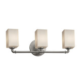Fusion Bronx 3 Light Vanity Light by Justice Design - FSN-8463-15-OPAL