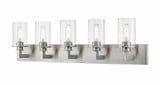 Savannah 5 Light Clear Glass Vanity Light by Z Lite - 462-5V-BNC