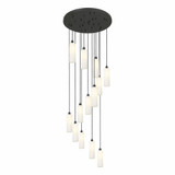 Crown Point 13 Light Cord Hung Pendant 44 Inch Tall by Innovations - 132BK-B-13P-G434-12