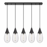 Malone 5 Light Cord Hung Oversized Linear Pendant by Innovations - 125-450-1P-G450-6