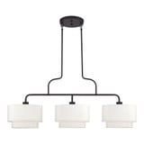 Manorwood 3 Light Modern Linear Chandelier by Livex 50303 - 50303