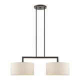 Meridian 2 Light Small Linear Chandelier by Livex 49292 - 49292