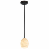 Brandy Firebird 1 Light Mini Pendant by Access - 28023-RR-BRFBR