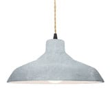 Radiance 1 Light Large Loft Concrete Pendant by Justice Design - CER-6265-CONC