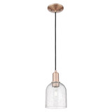 Bella 1 Light Cord Hung Mini Pendant 10.33 Inch X 5.5 Inch by Innovations - 716-1P-G558-6
