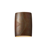 Ambiance 2 Light Large ADA Cylinder Open Top Wall Sconce by Justice Design - CER-8858