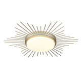Kieran 16W 1 LED 18.25 Inch Wide Flush Mount by Golden - 9126-FM18