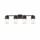 Bolivar 4 Light Industrial Vanity Light 31 Inch Wide by Innovations - 428-4W-G428-7