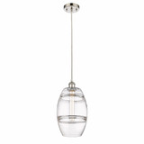 Vaz 1 Light Small Cord Hung Pendant Pendant 9.88 Inch Tall by Innovations - 516-1P-G557-8