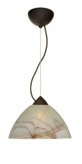 Tessa 1 Light Small Cable Pendant with Flat Canopy by Besa - 1KX-TESSA