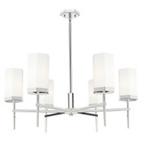 Blakeley 6 Light Stem Hung Chandelier 32 Inch X 15 Inch Tall by Innovations - 463-6CR-G463-8