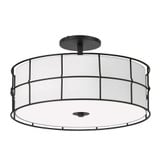 Alcala 3 Light 16 Inch Wide Flush Mount by Dainolite - ALC-163SF