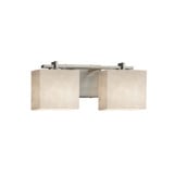 Clouds Era 2 Light Vanity Light 15.5 Inch Wide by Justice Design - CLD-8442-55