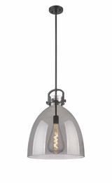 Newton Bell 1 Light Stem Pendant 19.63 Inch and 16 Inch Wide by Innovations - 410-1SL-G412-16