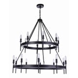 Larrson 18 Light Chandelier 38 Inch Tall and 36 Inch Wide by Craftmade - 54318