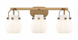 Pilaster II Sphere 3 Light Bath Vanity 26.5 Inch Wide by Innovations - 423-3W-G410-6