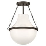 Collins 12W 1 LED Medium Semi Flush Mount 18.25 Inch Tall by Hinkley - 46891