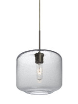 Niles 10 1 Light Small Pendant with Flat Canopy by Besa - 1JT-NILES10