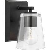 Vertex 1 Light Clear Glass Vanity Light by Progress - P300457