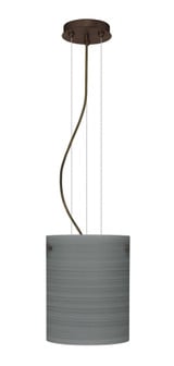 Tamburo 8 1 Light Small Cable Pendant with Flat Canopy by Besa - 1KG-TAMBURO8