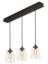 William 3 Light Small Linear Pendant by AFX - WMMP08