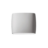 Ambiance Wide ADA Oval Small Wall Sconce Closed Top by Justice Design - CER-8850