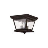 Hathaway 3 Light Candle Style Outdoor Wall Lantern by Livex - 20235