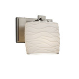 Limoges Era 1 Light ADA Wave Wall Sconce by Justice Design - POR-8447-30-WAVE