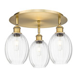 Preston 3 Light Bulb Shade Flush Mount 13 Inch X 18 Inch by Innovations - 516-3C-G459-6