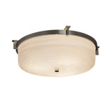 Porcelina Era 2 Light 16 Inch Wide Flush Mount by Justice Design - PNA-8985-WAVE