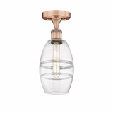 Vaz 1 Light 5.88 Inch Wide Semi Flush Mount by Innovations - 616-1F-G557-6