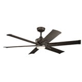 Szeplo Patio Outdoor Ceiling Fan with Light Kit 60 Inch wide by Kichler - 300300