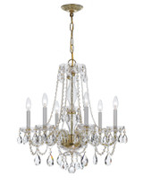 Traditional Crystal 6 Light Medium Chandelier by Crystorama - 5086