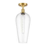 Chelsea 1 Light Semi Flush Mount 20 Inch Tall X 8 Inch Wide by Innovations - 516-1C-G456-8