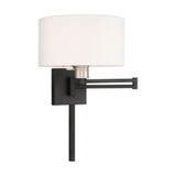 1 Light Swing Arm Wall Sconce 11 Inch Wide by Livex - 40036