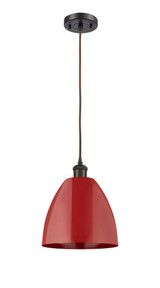 Plymouth Dome 1 Light Small Cord Pendant 9 Inch Wide by Innovations - 516-1P-PLYM-9