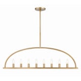 Abbott 8 Light Oversized Linear Chandelier by Crystorama - ABB-3007
