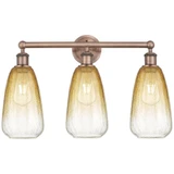 Brookhaven Almond 3 Light Bath Vanity 15.25 Inch X 24 Inch by Innovations - 616-3W-G480-6