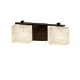 Alabaster Rocks Era 2 Light Rectangular Vanity Light by Justice Design - ALR-8442-55