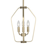 Kennan 3 Light Chandelier 15 Inch Tall and 11 Inch Wide by Generation - GLC1283