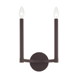 Alpine 2 Light Candle Style Wall Sconce by Livex - 40242