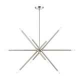 Soho 10 Light Asymmetrical Linear Chandelier by Livex - 46777