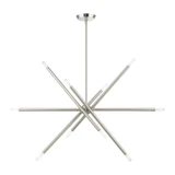 Soho 10 Light Asymmetrical Linear Chandelier by Livex - 46777