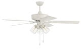 Outdoor Pro Plus 5 Blade Ceiling Fan with Light 52 Inches W by Craftmade - OP104-5