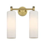 Crown Point 2 Light Vanity Light 15.5 Inch Tall by Innovations - 434-2W-G434-12