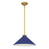 Bradbury 1 Light Pendant 7.5 Inch Tall and 14 Inch Wide by Quoizel - BRAD1814