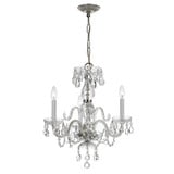 Traditional Crystal 3 Light Small Chandelier by Crystorama - 5044