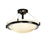 Lumenaria Ring 3 Light 21 Inch Wide Semi Flush Mount by Justice Design - FAL-9681-35