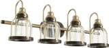 Banded Dome 4 Light Vanity Light by Quorum - 586-4