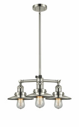 Railroad 3 Light Small Chandelier by Innovations - 207-M1-M7